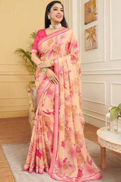 chiffon saree