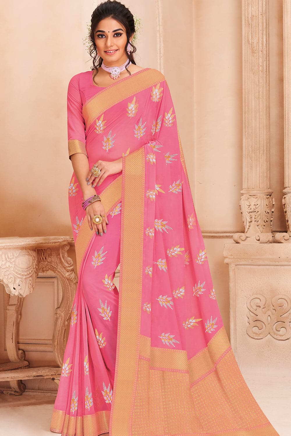 chiffon saree