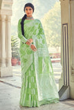 Chikankari Saree Light Green Chikankari Saree saree online