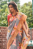 linen saree 