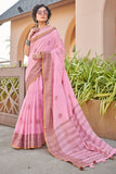 Cotton Saree Cosmos Pink Cotton Saree saree online