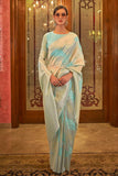 Cotton saree Cyan Blue Cotton Saree saree online