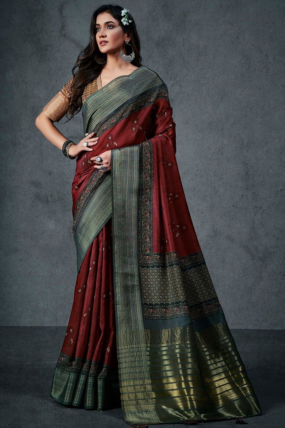 cotton saree with blouse