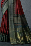 blouse saree with cotton design