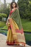 multicolour cotton saree