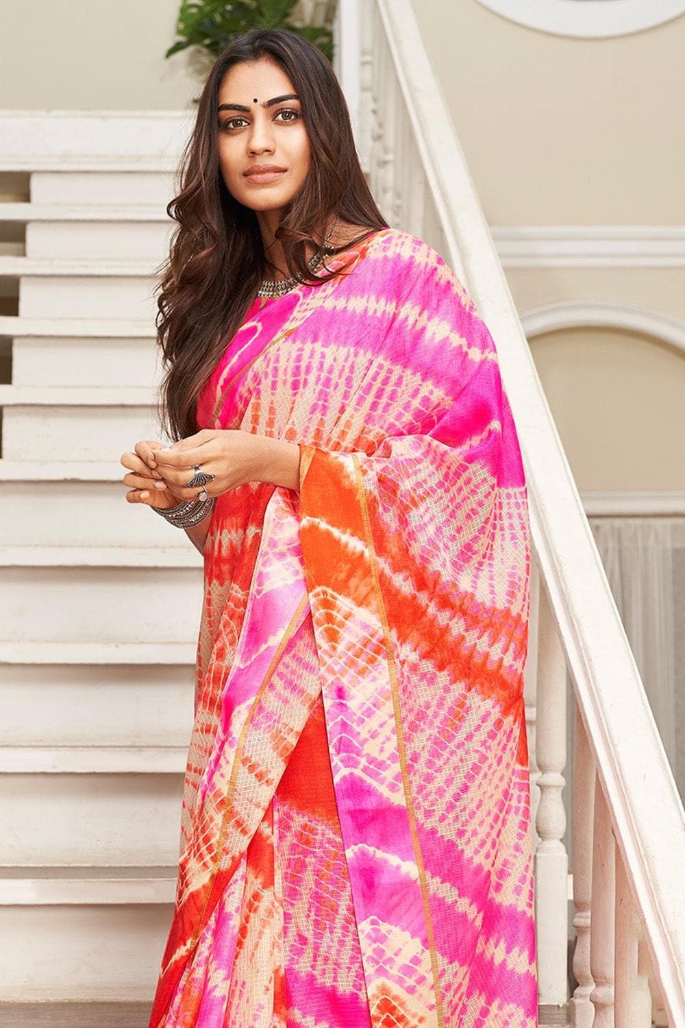 Buy multicolor cotton saree online on Karagiri | SALE – Karagiri Global