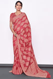 pink cotton saree