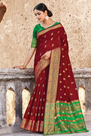 Buy Kabir Fabrics Women's Vasttram Kanchipuram silk kanchi Pattu Saree with  Blouse (green Colour) at Amazon.in