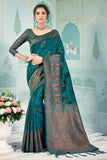 blue cotton saree