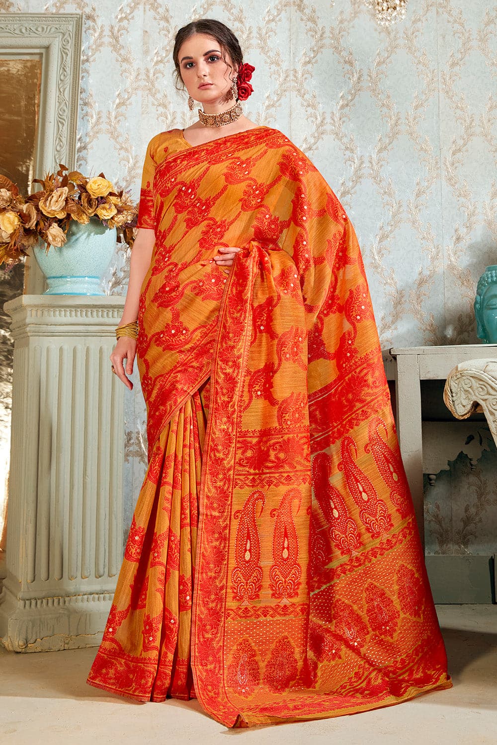 cotton silk saree