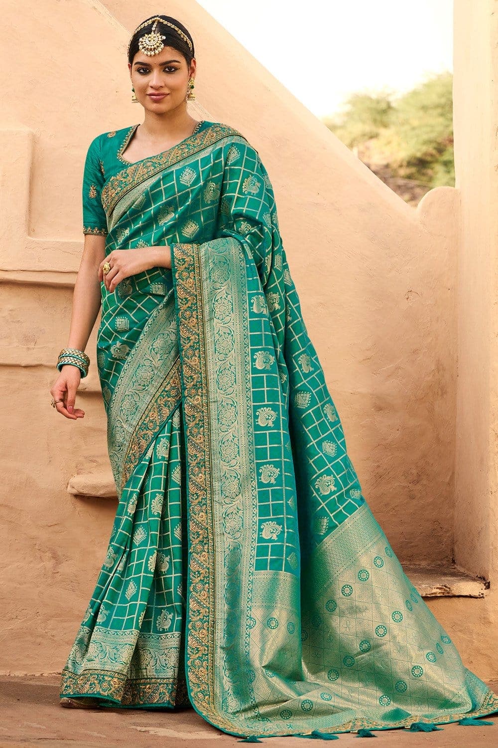 Buy Aqua Blue Net Embroidered and Stones Designer Saree Festive Wear Online  at Best Price | Cbazaar