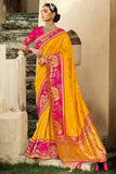 Designer Banarasi Saree Dandelion Yellow Designer Banarasi Saree saree online