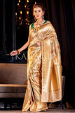 Designer Banarasi Saree Golden Beige Designer Banarasi Saree saree online