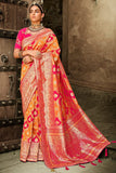Designer Banarasi Saree Hot Pink Designer Banarasi Saree saree online