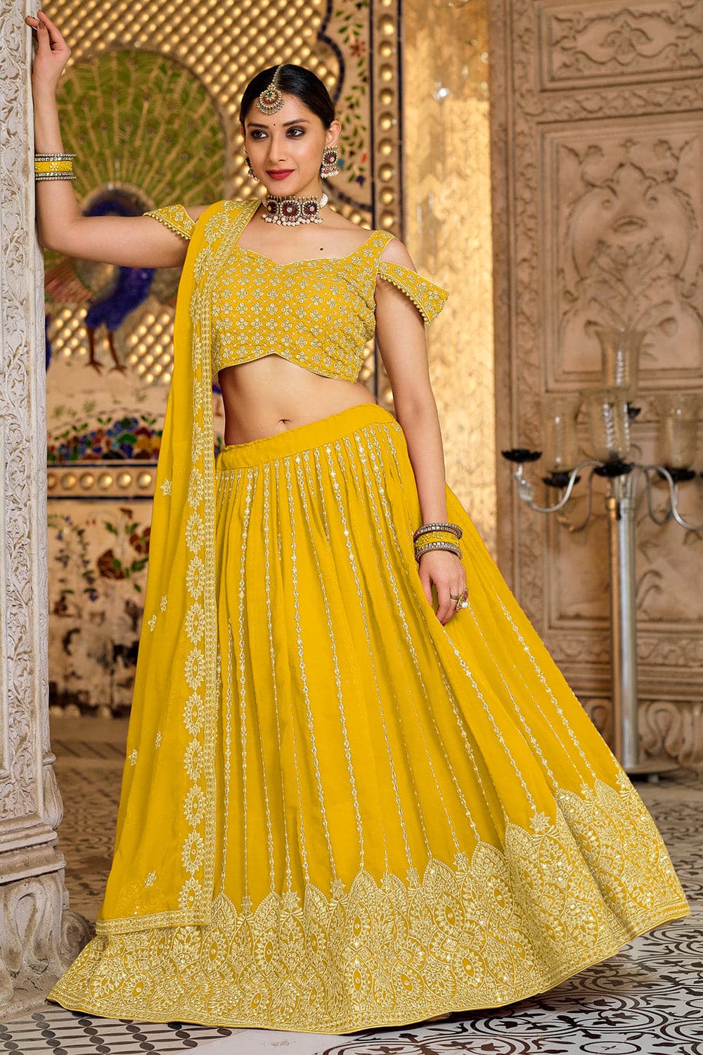 Buy Designer Wedding Lehenga Online by Suvidha Fashion