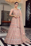 peach designer lehenga