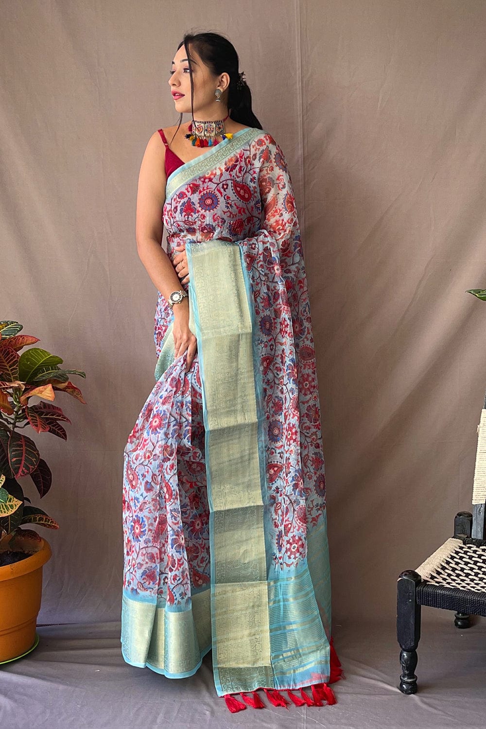 digital print saree