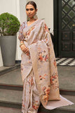 Digital Print Saree Daisy Blue Digital Print Saree saree online