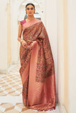 Digital Print Saree Flamingo Pink Digital Print Saree saree online