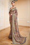 Digital Print Saree Green Grey Digital Print Saree saree online