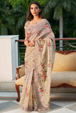 Digital Print Saree Ivory Cream Digital Print Saree saree online