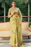 Digital Print Saree Lime Green Digital Print Saree saree online