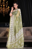 Digital Print Saree Lime Green Digital Printed Saree saree online