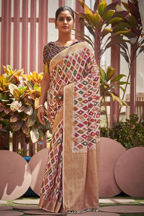 multicolour saree