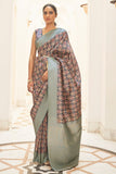 Digital Print Saree Navy Blue Digital Print Saree saree online