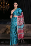 Digital Print Saree Ocean Blue Digital Print Saree saree online