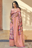 Digital Print Saree Rose Pink Digital Print Saree saree online