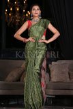 Digital Print Saree Spring Green Digital Print Saree saree online