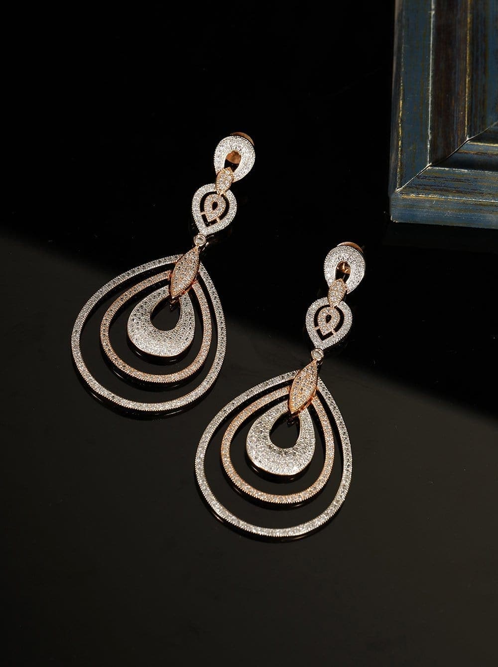 American diamond hanging earrings Clearance