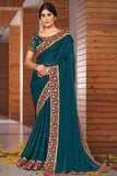 Georgette Saree Blueberry Blue Georgette Saree saree online