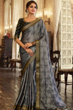 grey saree