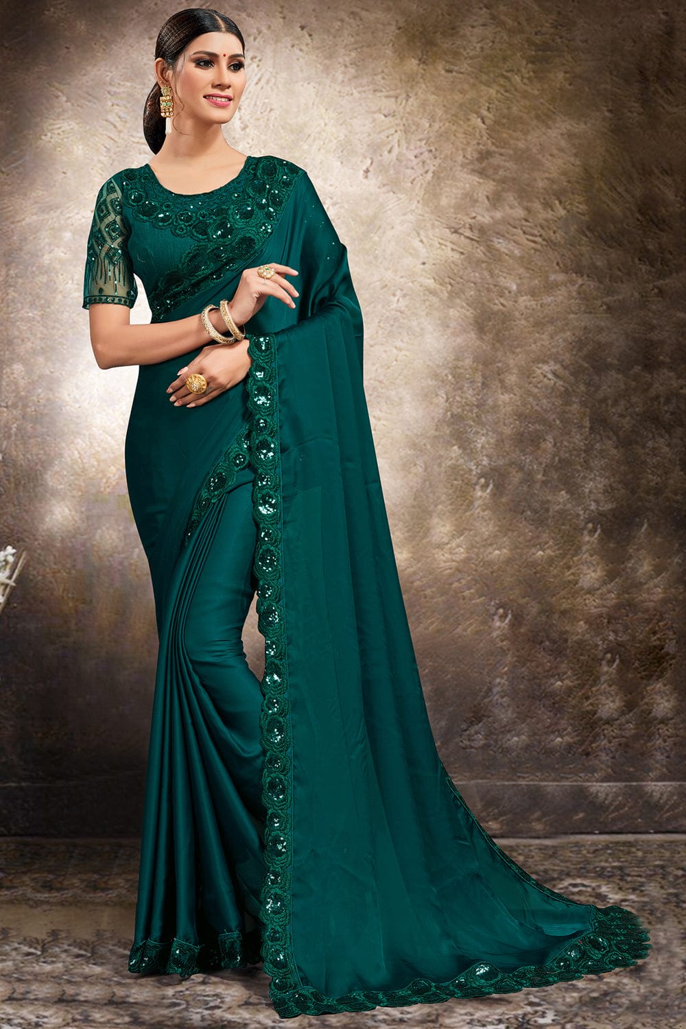 Buy Green Sarees Online with Latest Trendy Styles