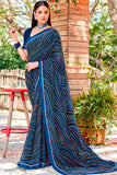 blue saree