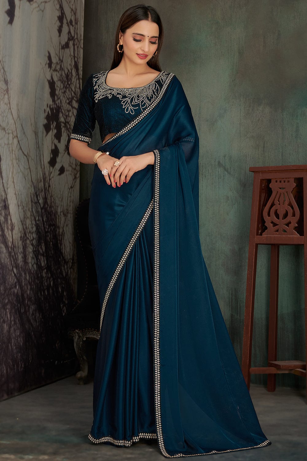 Shop Blue Saree Online at Best Price @AndaazFashion.com