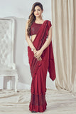 red saree