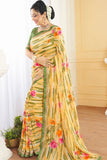 yellow saree