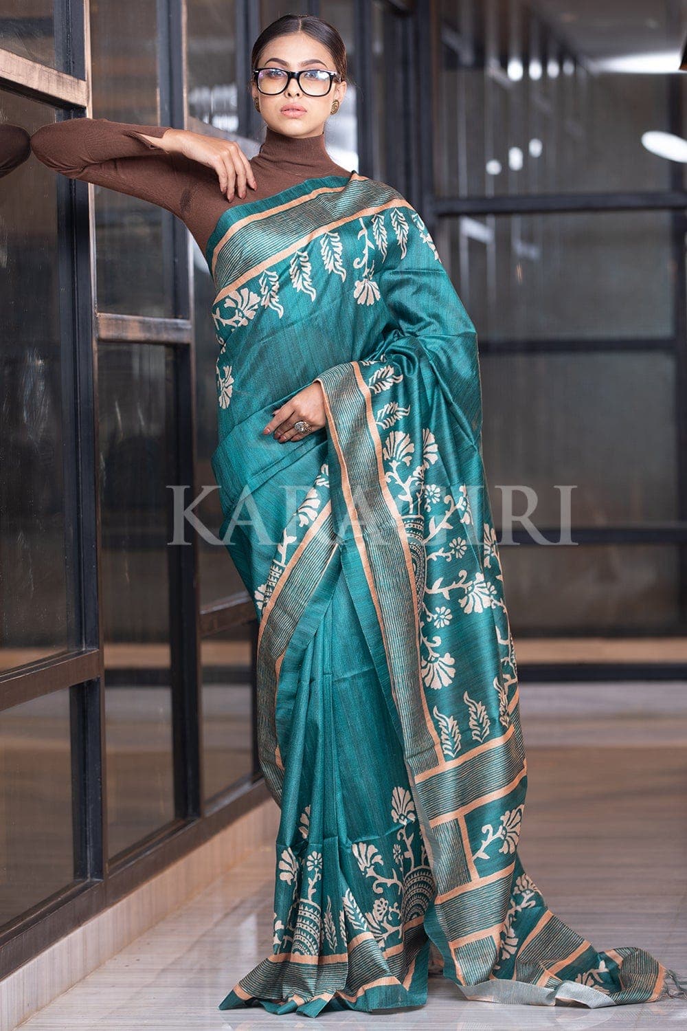 Silk Kalamkari Saree With Stitched Cotton Blouse | eBay