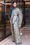 Kalamkari Saree Cobalt Blue Kalamkari Saree saree online