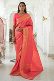 Kanjivaram Saree Bright Pink Kanjivaram Saree saree online