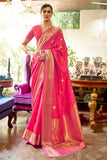 Kanjivaram Saree Hot Pink Kanjivaram Saree saree online