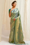 Kanjivaram Saree Jade Green Shimmery Kanjivaram Saree saree online