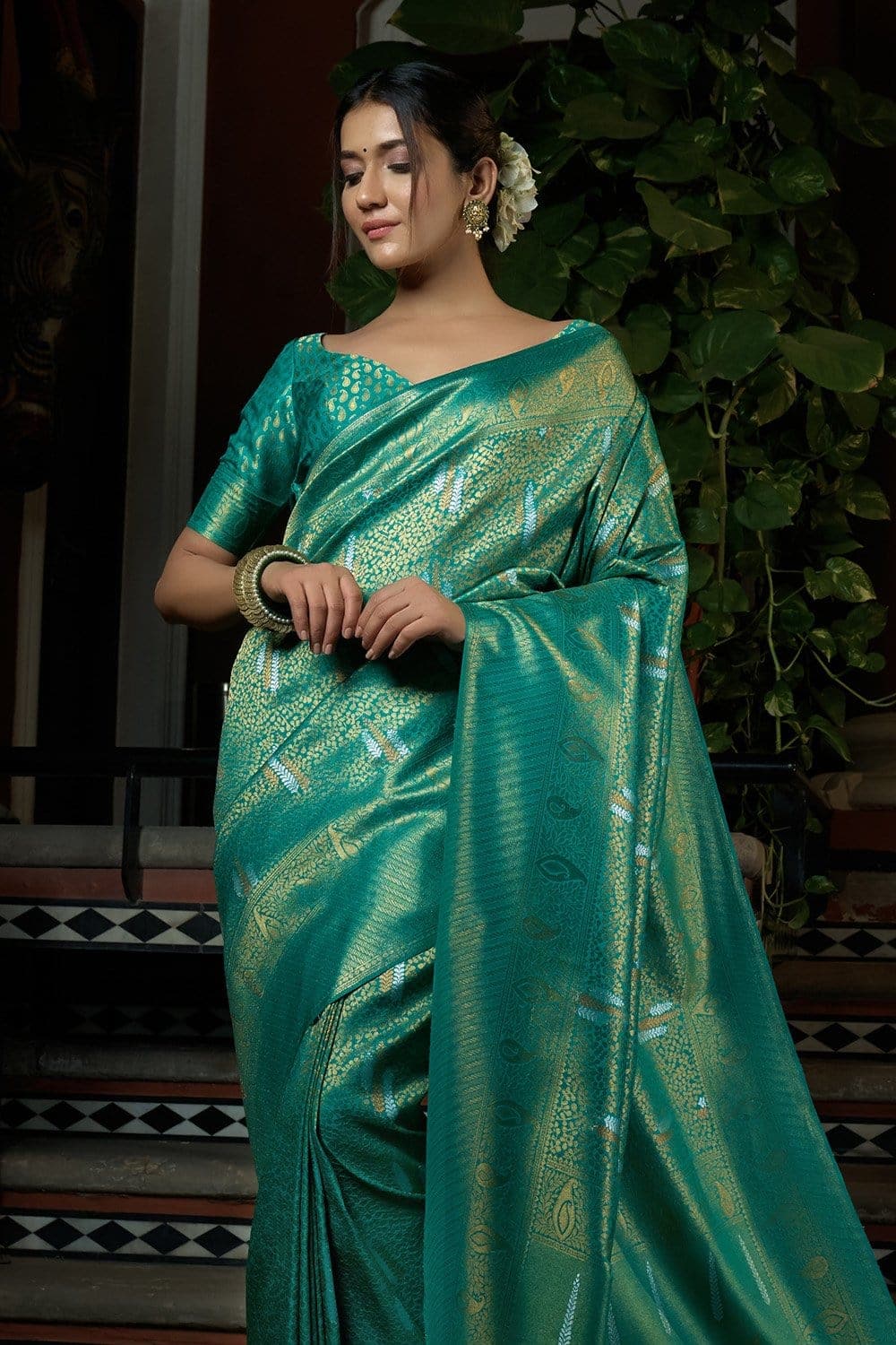 Kanjivaram Silk Saree (adi79695)