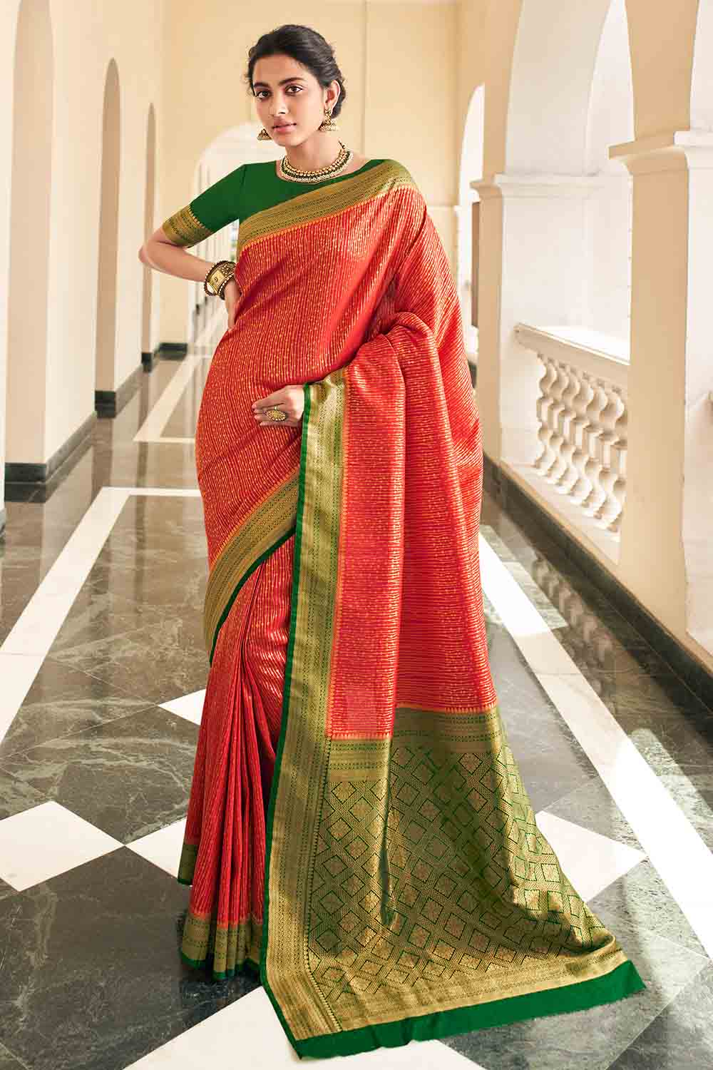 Buy kanjivaram saree online By Karagiri | ON SALE | Festive Sale – Tagged  