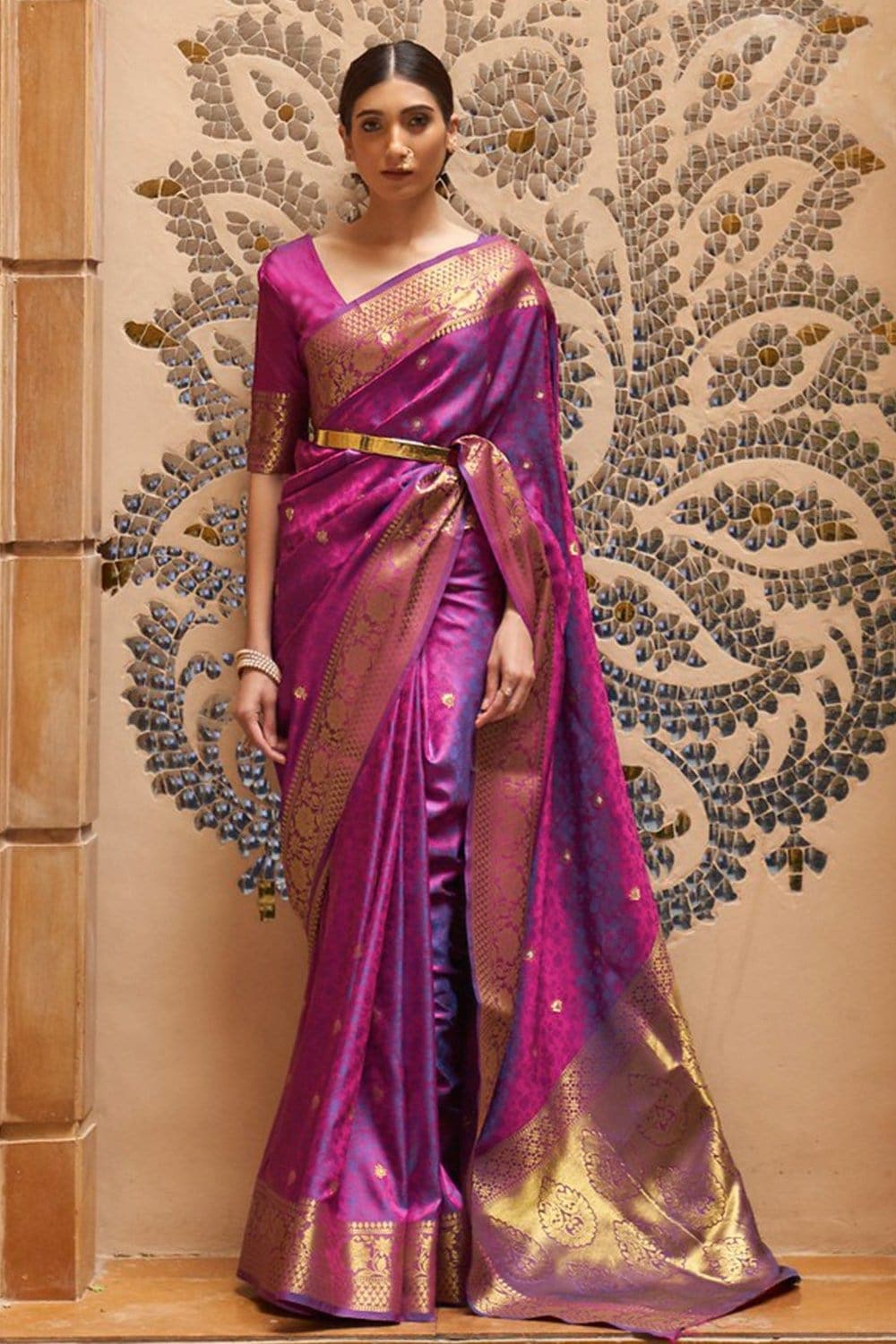 Buy the elegant Multicoloured uppada silk saree on Karagiri – Karagiri  Global