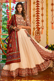 beige lehenga choli