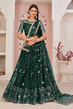 green lehenga choli